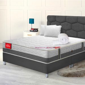 Combo Colchón Plus Orión + Base Cama + Espaldar + Obsequios