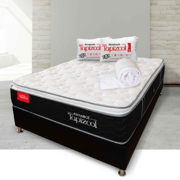Combo Colchón Polaris + Base Cama + Obsequios